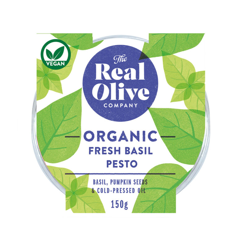Organic fresh basil pesto deli pot