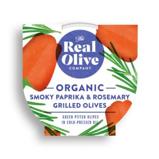 Organic smoky paprika and rosemary grilled olives
